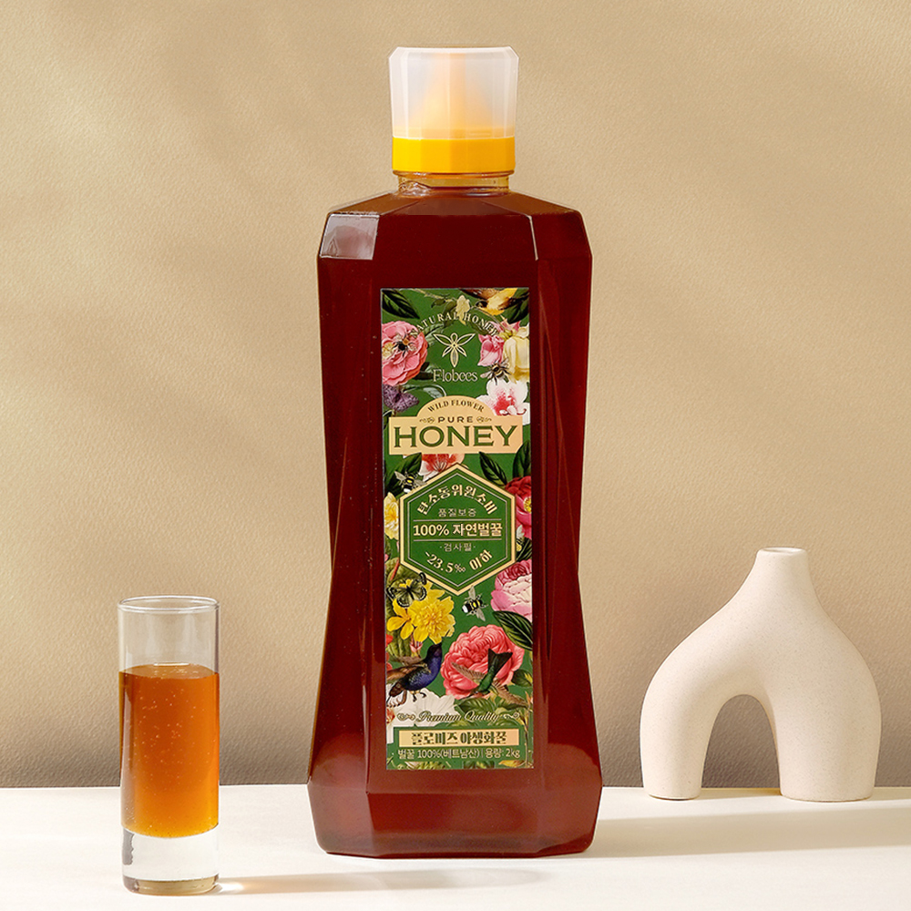플로비즈 시그니처 야생화꿀 2kg 베트남 자연벌꿀 대용량 잡화꿀 토종꿀
