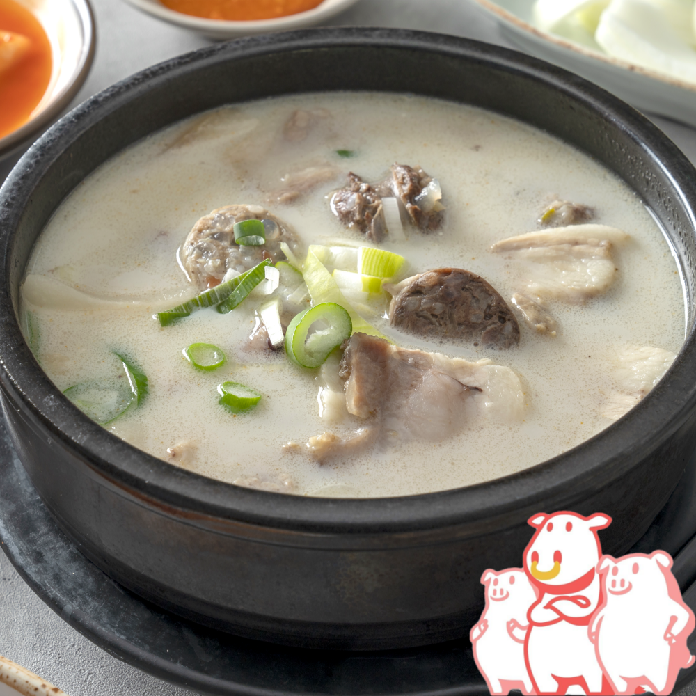 삼형제고기 한돈 순대국밥 1인분 600g 머리고기 - 상세 이미지 3