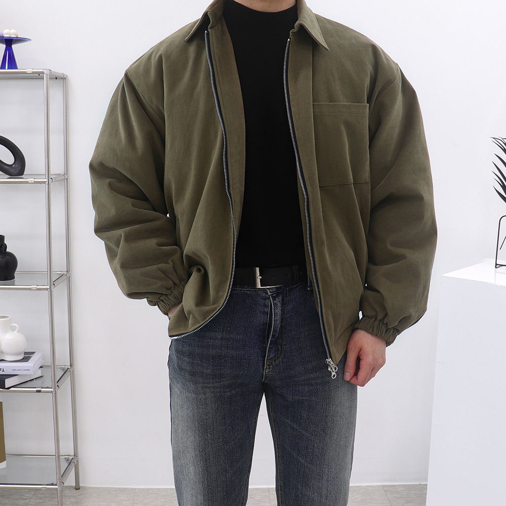 남자블루종자켓 남성크롭자켓 남자봄버재킷 - 상세 이미지 2