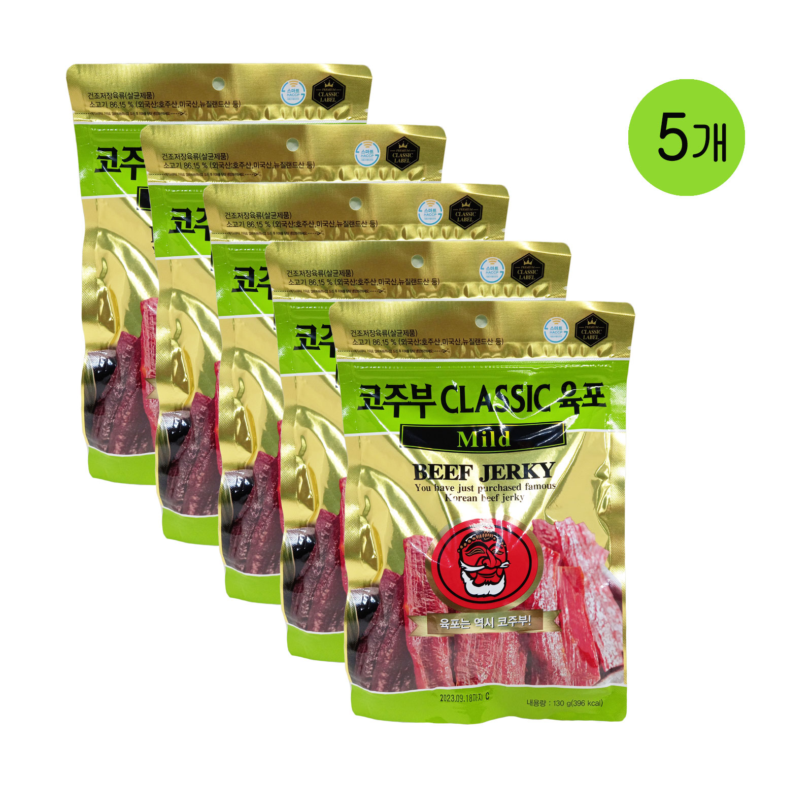 코주부 클래식 육포 마일드 130g x 5개
