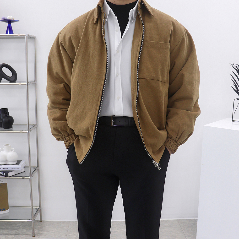 남자크롭패딩 봄버패딩 겨울항공점퍼 - 상세 이미지 4
