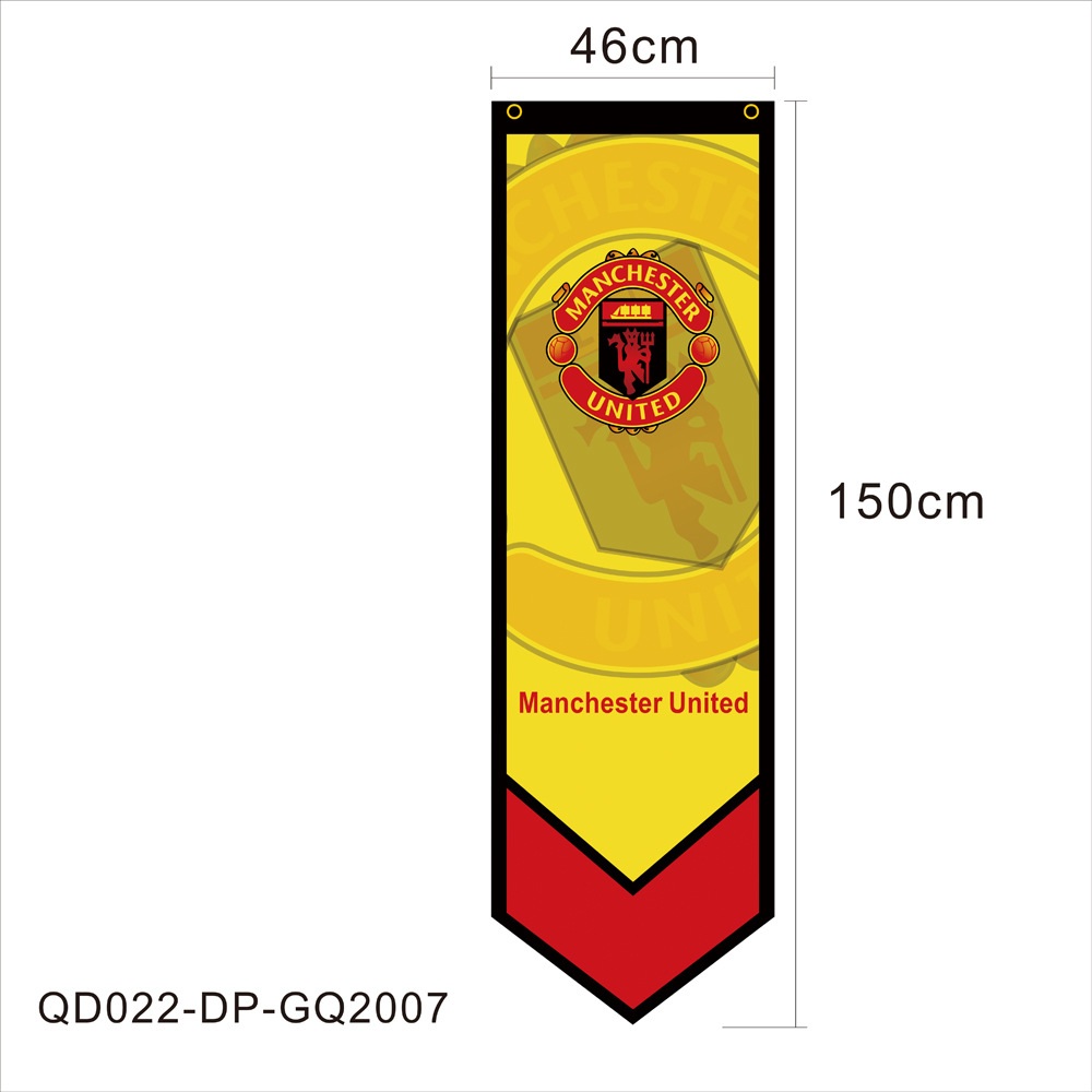 레알마드리드 깃발 오각형 배너 장식 벽걸이 유럽축구 응원 실내 인테리어 A 46X150cm 이미지 6