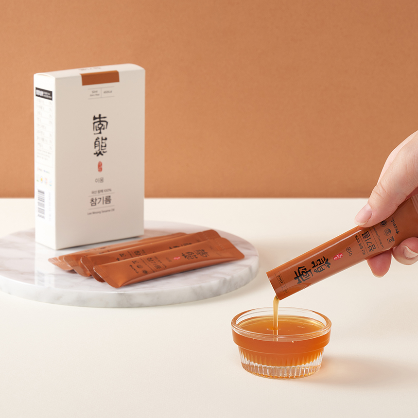 국내산 참기름, 생들기름 스틱 (5ml x 10ea)  / 6시 내고향 참기름 깨볶는 부자 - 상세 이미지 2