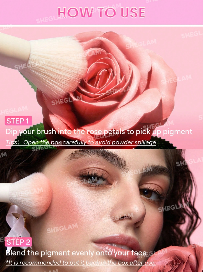 쉬글램 로즈 장미 블러셔 꽃잎블러셔 여친선물 sheglam rose blush 이미지 7