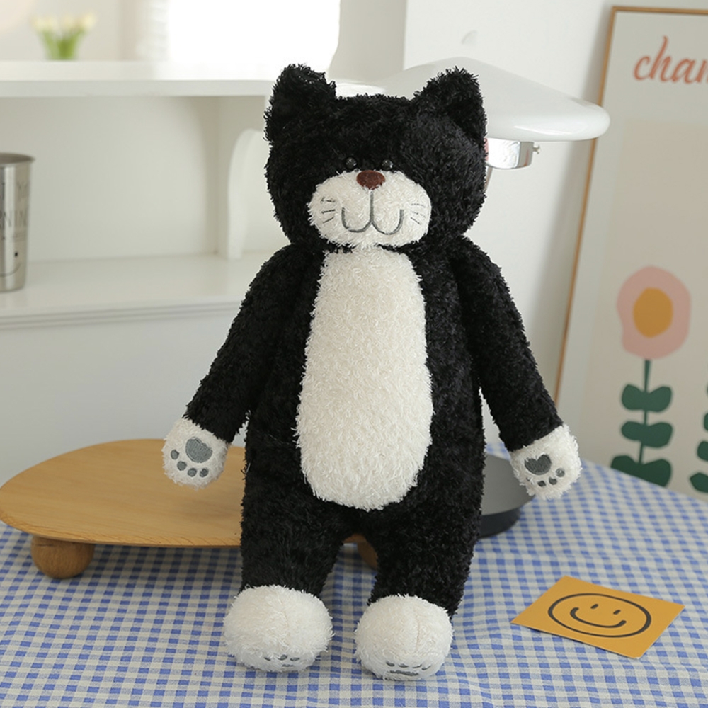 검은 고양이 애착 인형 바디필로우 [50cm 까만 검정 여친 냥이 집사 선물 봉제 대형] - 상품 이미지