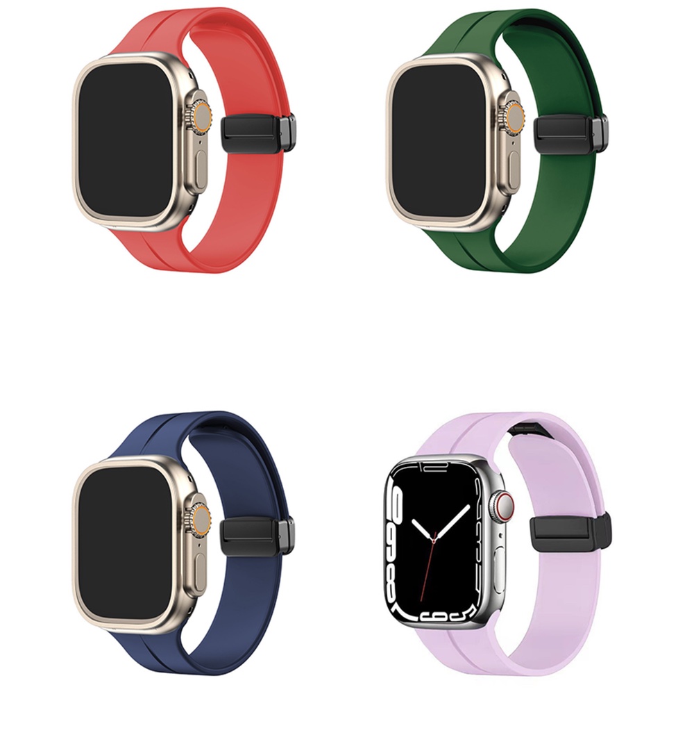 애플워치10 울트라 8 7 6 SE2 호환 애플워치9 스트랩 실리콘 - 상세 이미지 2