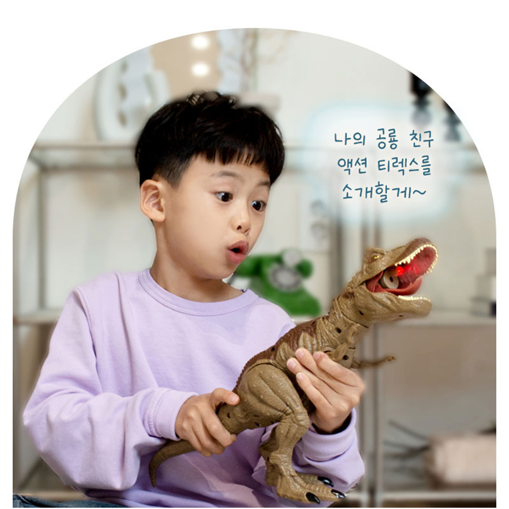 공룡 장난감 티라노 사우루스 액션 티렉스 다이노파크 쥬라기월드 장난감 선물 스티커 세트 - 상세 이미지 4