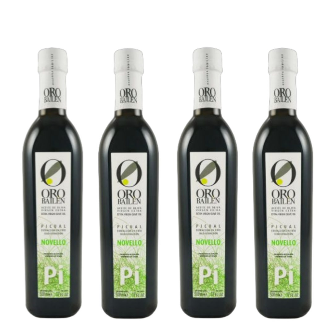(26년 햇 올리브 오일)한정판 엑스트라버진올리브오일 피쿠알 노벨로 500ml 4병 세트 - 상품 이미지