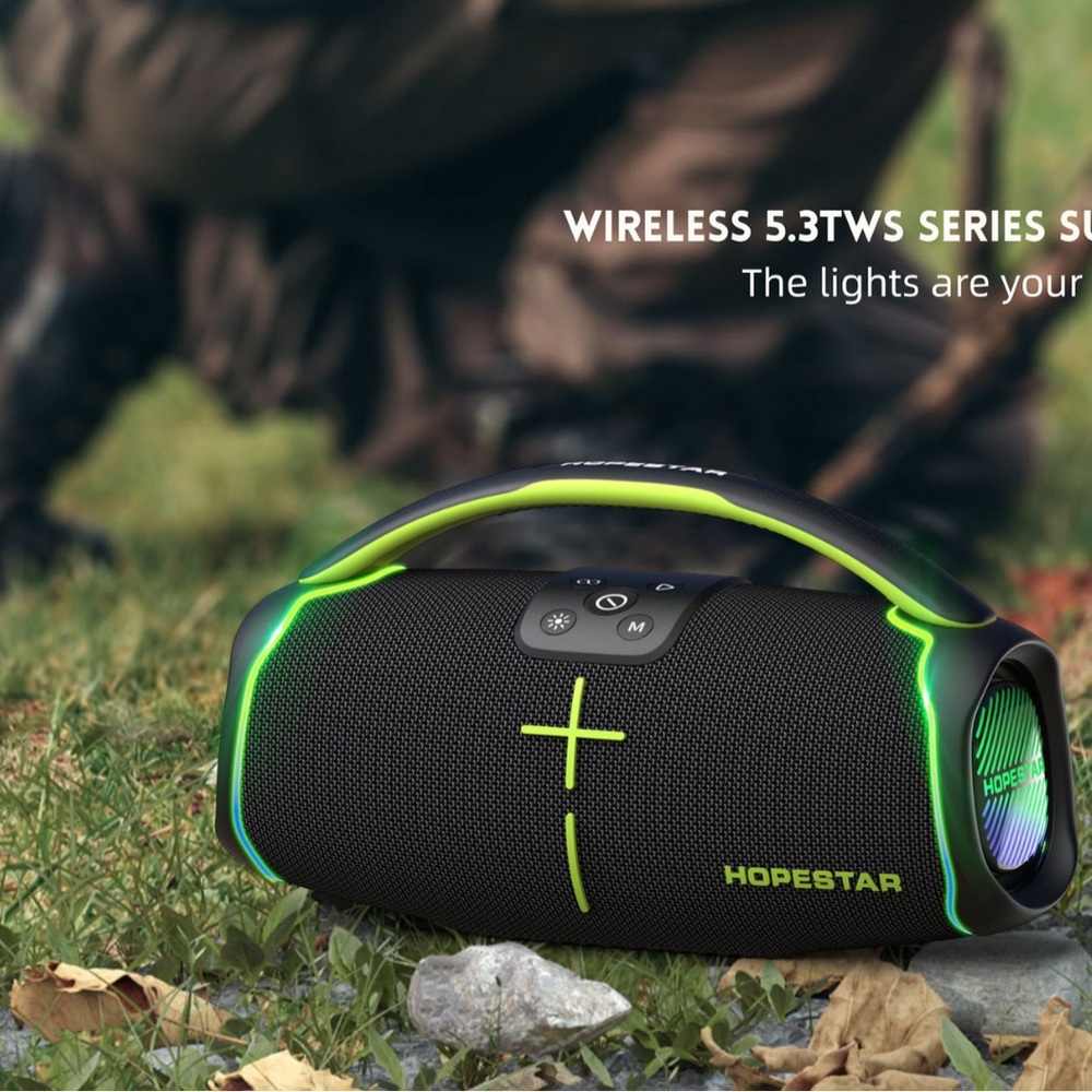 HOPESTAR H61 50W 고출력 휴대용 야외 무선 블루투스 스피커 RGB 조명 방수 - 상세 이미지 2