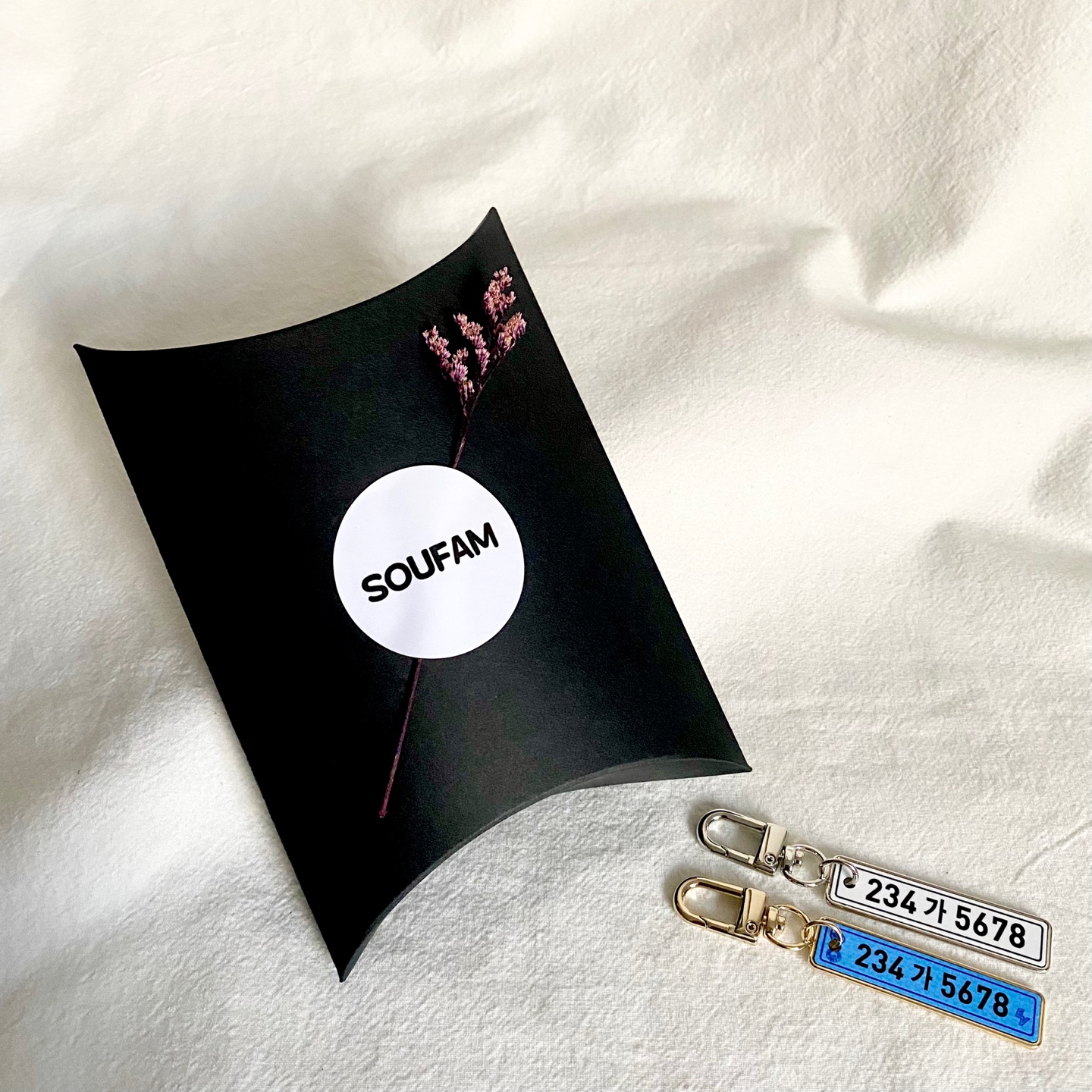 메탈 자동차 번호판 키링 차량 전화번호 각인 차키홀더 열쇠고리 제작