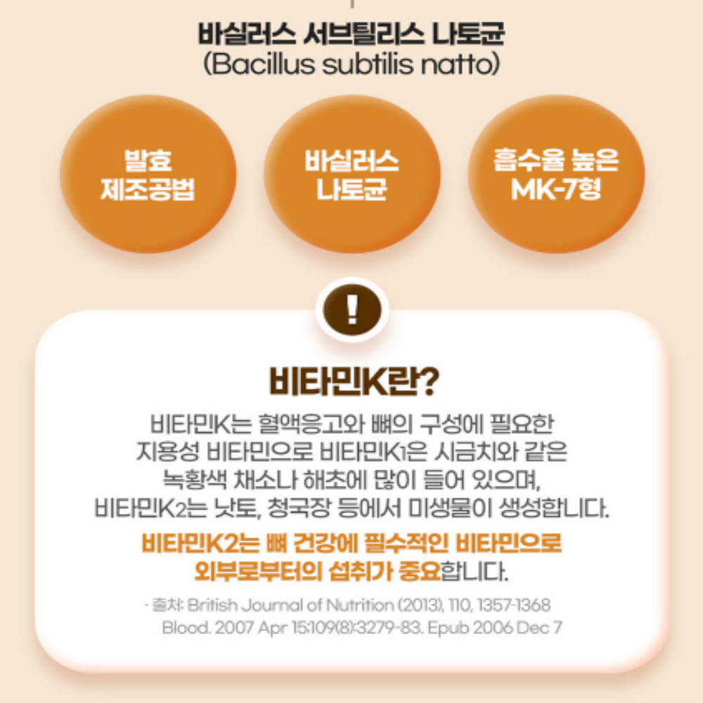 내츄럴플러스 비타민K2 비타민케이투 MK7 메나퀴논 미니캡슐 - 상세 이미지 5