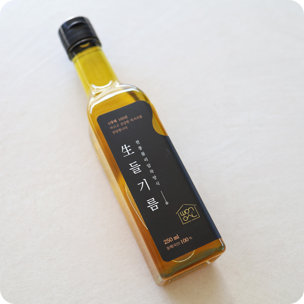 빵앗간며느리 국산 통들깨 저온 냉압착 생들기름 250ml, 1개 - 상세 이미지 2