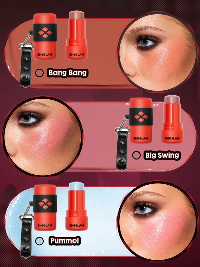 쉬글램 할리퀸 블러셔 속광치크 블러셔 스틱 래디언스밤 sheglam blush stick - 상세 이미지 5