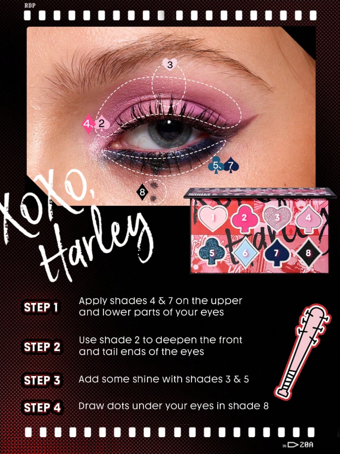 쉬글램 할리퀸 콜라보 섀도우 팔레트 sheglam harley quinn palette - 상세 이미지 5