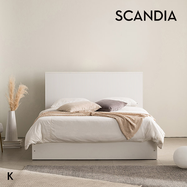 스칸디아 [본체LED제외]에센셜 템바보드 호텔 수납침대(K-매트제외) / K프레임