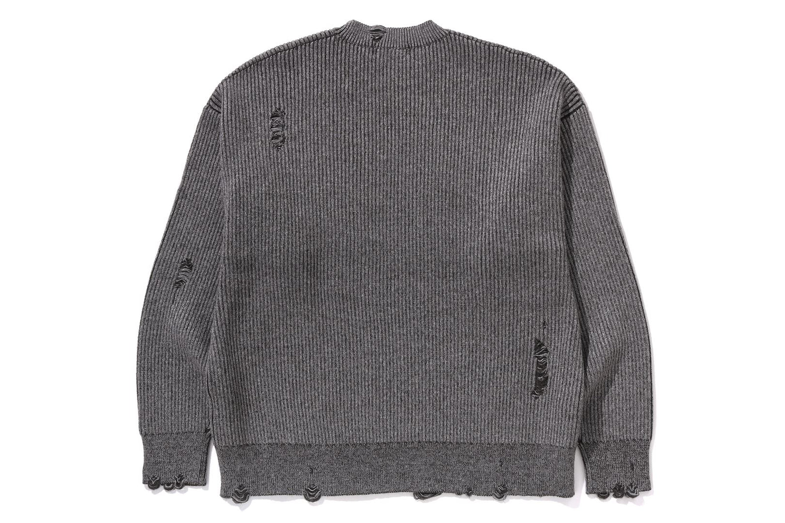 베이프 긴팔티 DAMEGE RELAXED FIT SWEATER 1K80-120-303 - 상세 이미지 2