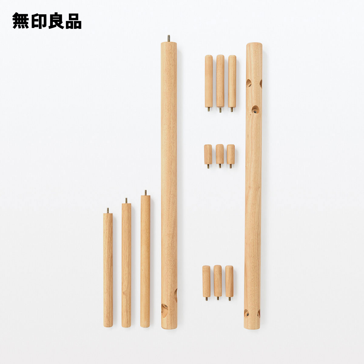 무인양품 MUJI 러버 우드 원목 코트 스탠드 옷걸이 행거 - 상세 이미지 3