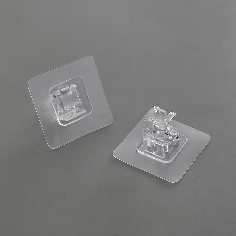 투명 못없이 접착식 접착용 커튼봉 커튼 설치 달기 걸이 브라켓