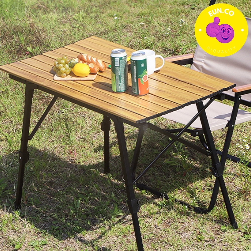 원목 소풍 테이블 우드 롤테이블 캠핑용 1인 탁자