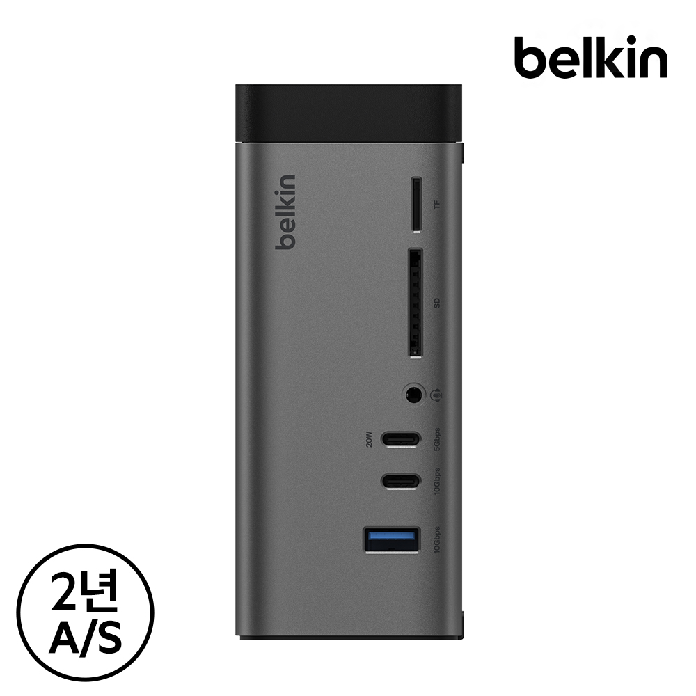 벨킨 11in1 프로 C타입 멀티 허브 독 도킹스테이션 GaN 150W 8K 트리플 디스플레이 INC020qc 맥북 에어 M4 갤럭시북5 호환 이미지 2