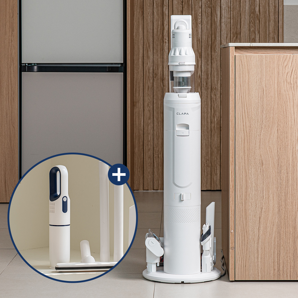 클래파 520W 엘리트타워 Pro 자동먼지비움 무선청소기 차이슨 + 미니청소기 제품 이미지