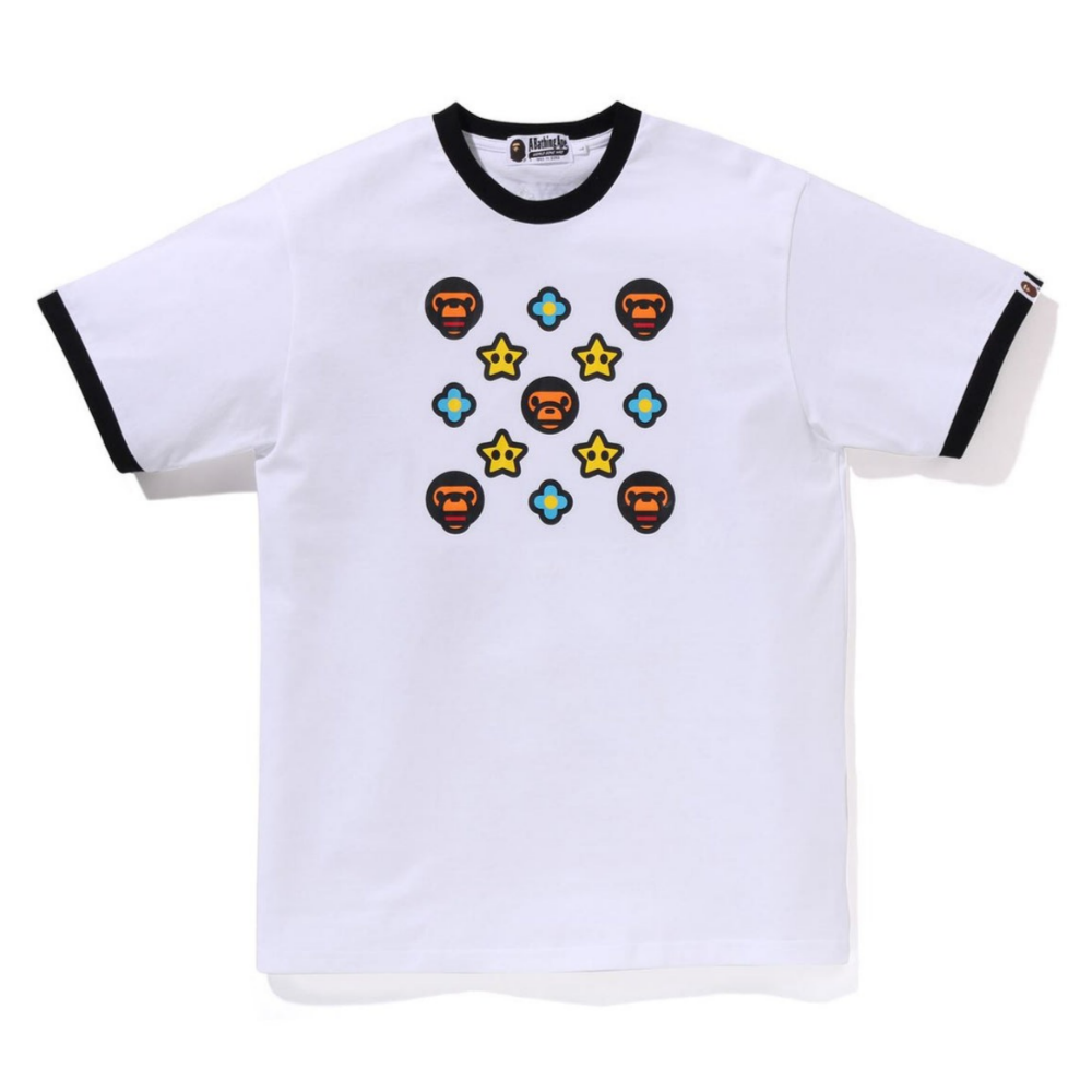 베이프 반팔티 BABY MILO RINGER TEE 2 2K72-109-002 - 상품 이미지