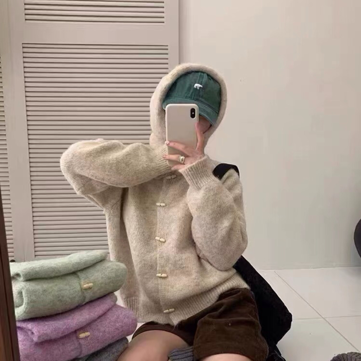 알파카가디건 떡볶이가디건 - 상세 이미지 3