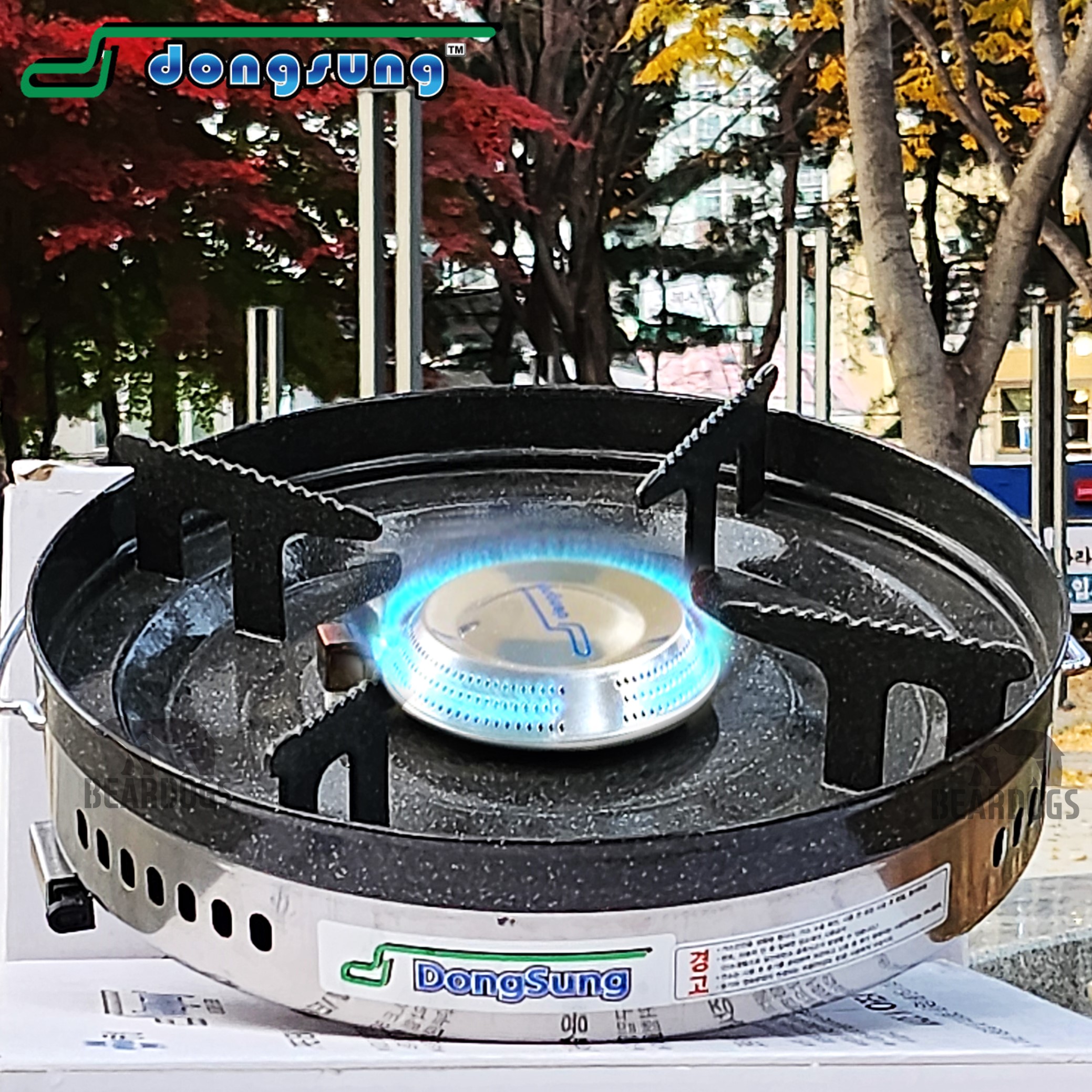 동성 해바라기 버너 DSR 1044 바람막이 링가드 장착 캠핑 LPG 3KG 가스통 호환