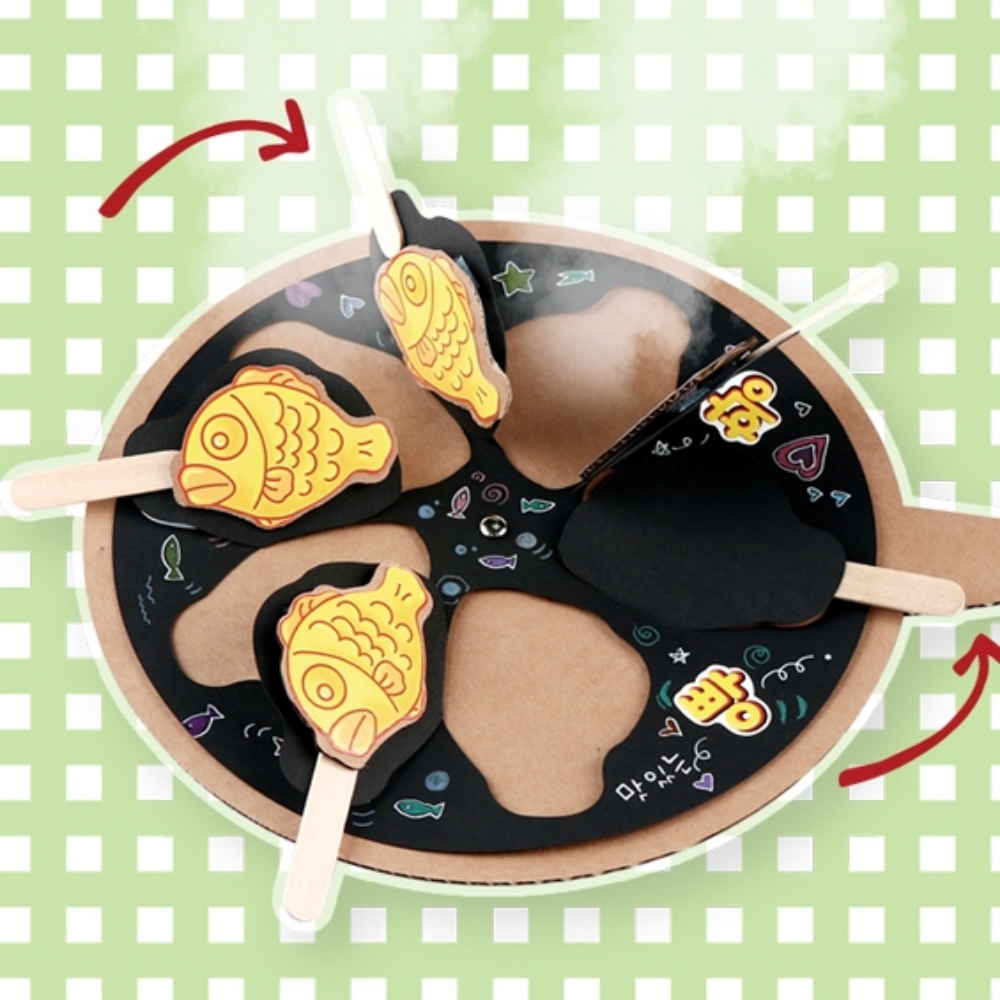 겨울음식놀이 붕어빵놀이 미술 활동 교구 잉어빵 diy - 상품 이미지