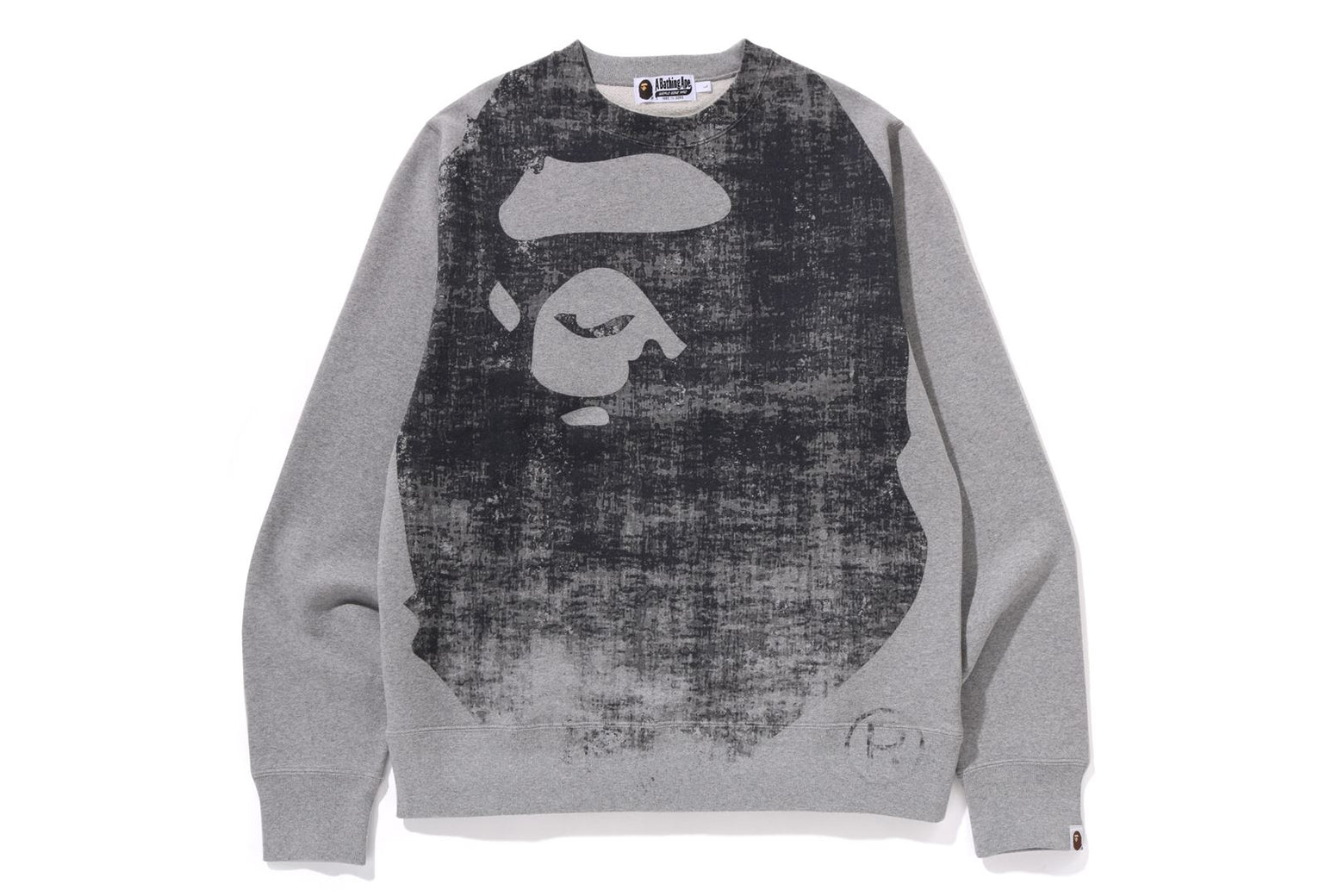 베이프 긴팔티 APE HEAD OVER PRINT CREWNECK SWEAT 1K80-113-006 - 상세 이미지 2