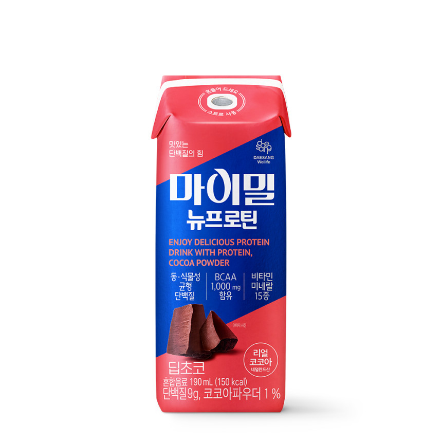 마이밀 뉴프로틴 딥초코 190 mL 30팩 단백질 음료 사진 4