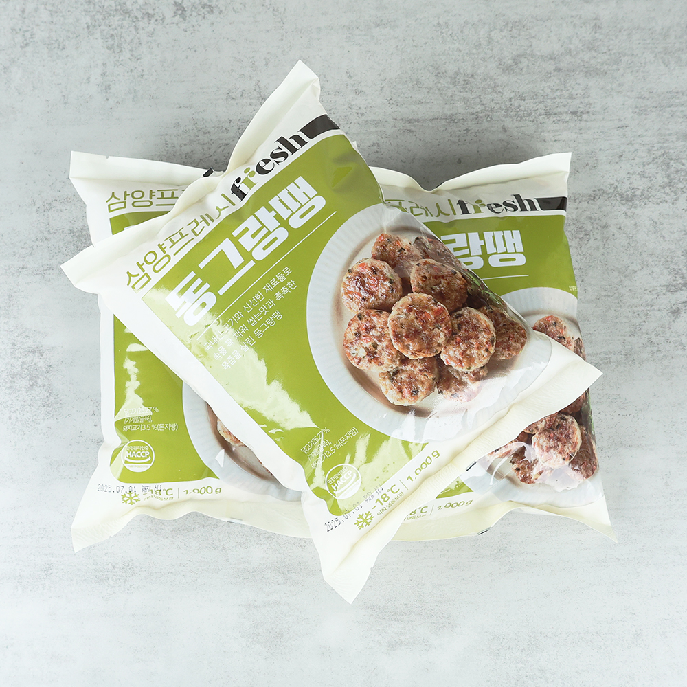 삼양 프레시 동그랑땡 업소용 반찬 냉동 1kg, 2개 - 상세 이미지 5