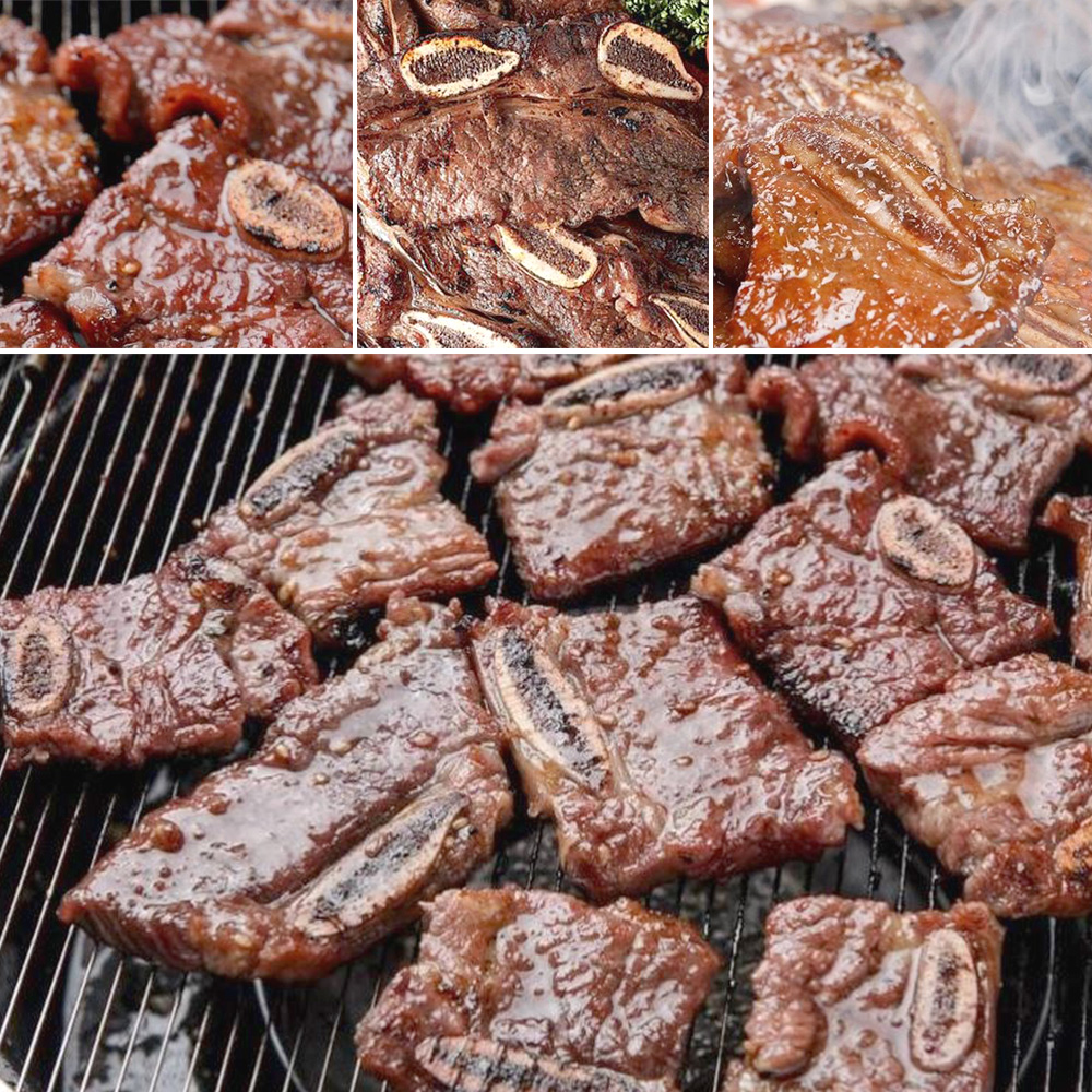 천연 양념 LA갈비 부드러운 저온숙성 맛있는 소고기 캠핑 술안주