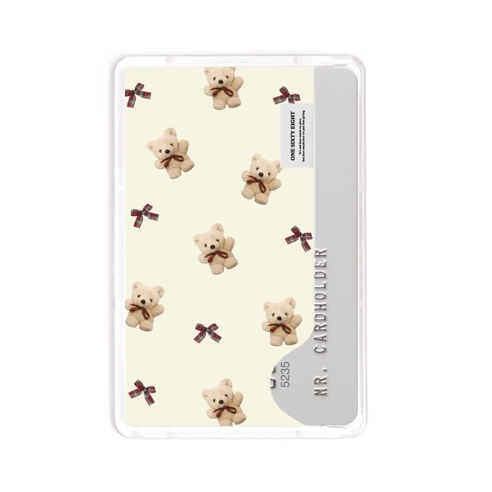 맥세이프 카드지갑 아이폰 수납 베이직 크리스마스 베어 패턴