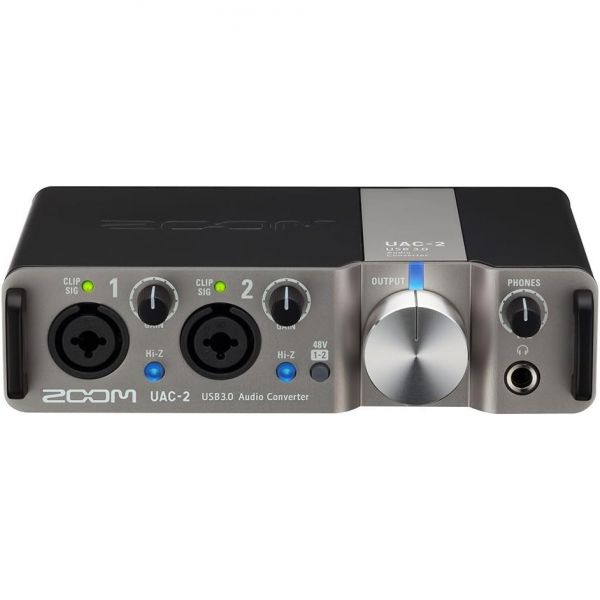 Zoom UAC-2 USB 3.0 오디오 인터페이스 2 입력/2 출력 마이크/라인/하이-Z 입력 미디 I/O 헤드폰 라인 버스 구동 : 모어드림58