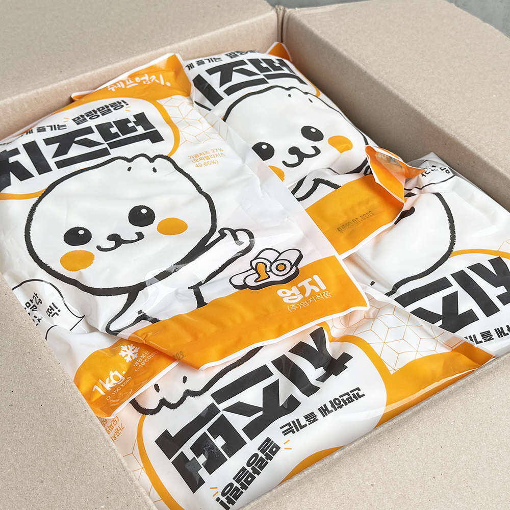 엄지 맛있는 냉동 치즈떡사리 치즈떡볶이떡 업소용 1kg - 상세 이미지 4