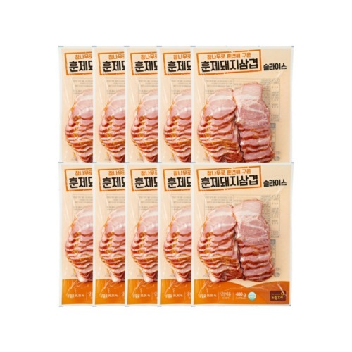 노랑오리 훈제삼겹 400g X 10개 : 아빠는농부