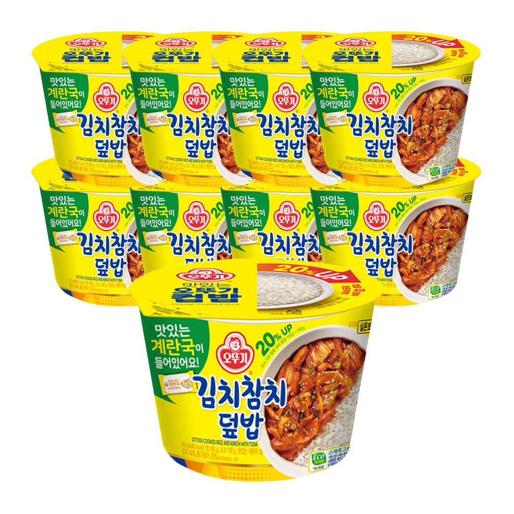 오뚜기 컵밥 김치참치덮밥+즉석 계란국 315g 9개 - 상품 이미지