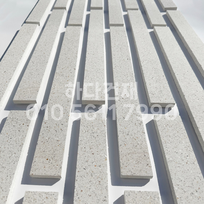 테라조 모노타일 500x50x12T 아이보리 / 하다건재 와이드벽돌타일