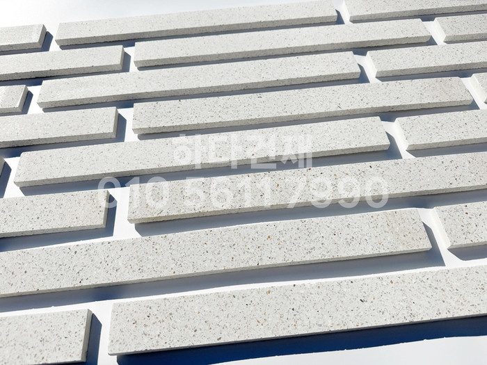 테라조 모노타일 500x50x12T 아이보리 / 하다건재 와이드벽돌타일