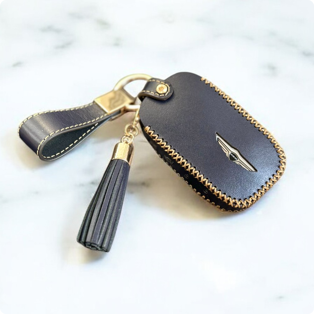 1+1 제네시스 차 키케이스 소 가죽 스마트 자동차 키홀더 G 타입