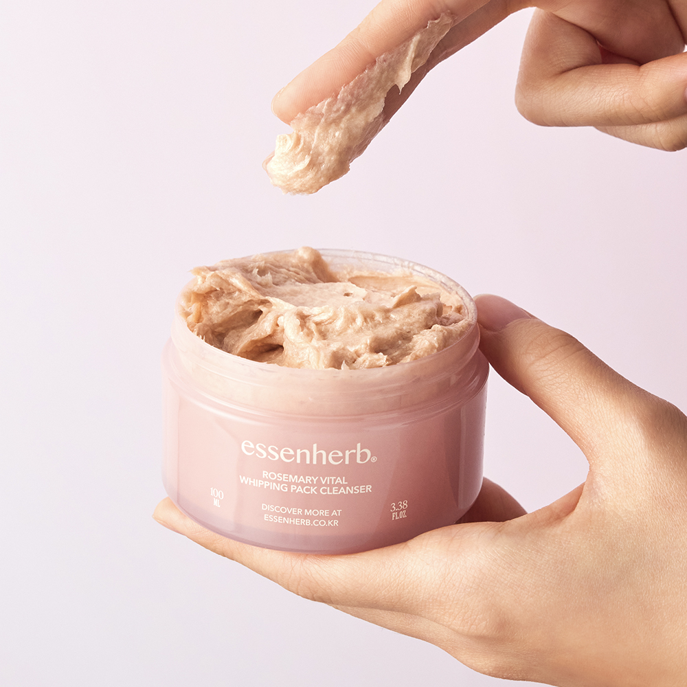 에센허브 로즈마리 바이탈 휘핑 팩 클렌저 100ml - 상세 이미지 3
