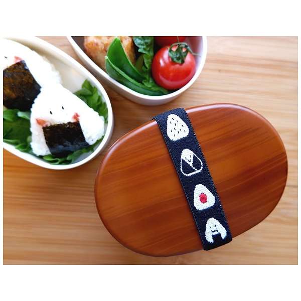 유지원 소풍 런치 도시락밴드 벤또 도시락통 끈 (삼각김밥B) - 상품 이미지