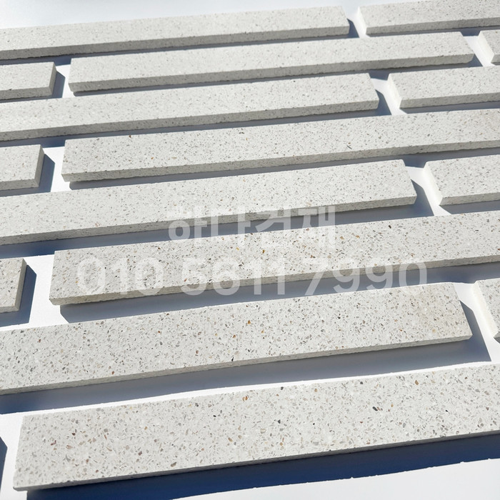 테라조 모노타일 500x50x12T 아이보리 / 하다건재 와이드벽돌타일