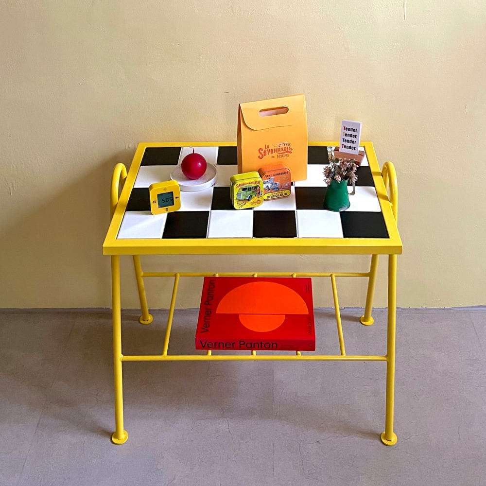 텐더 인테리어 타일 테이블 카페 라운드 거실 커피 티 디자인 감성