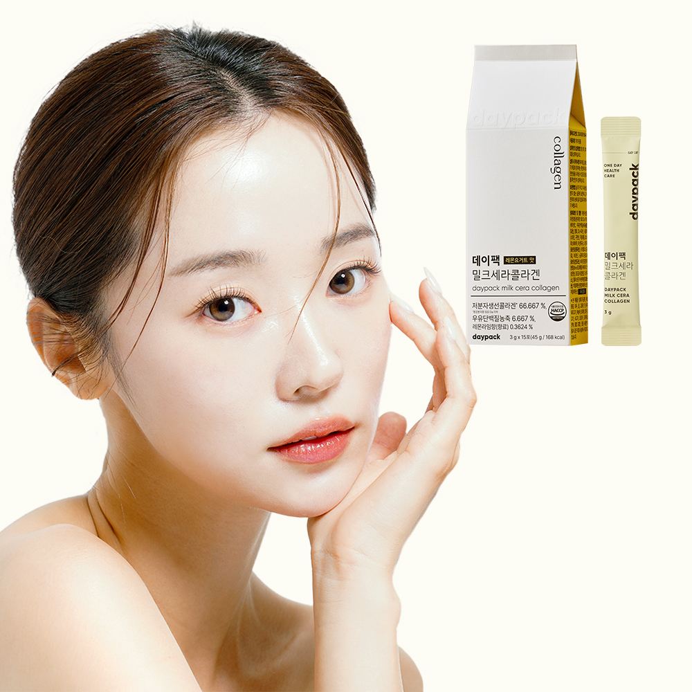 [리프팅괄사 증정] 데이팩 밀크세라콜라겐 5세대 콜라겐 세라마이드 비오틴 15포, 3개 - 상세 이미지 2