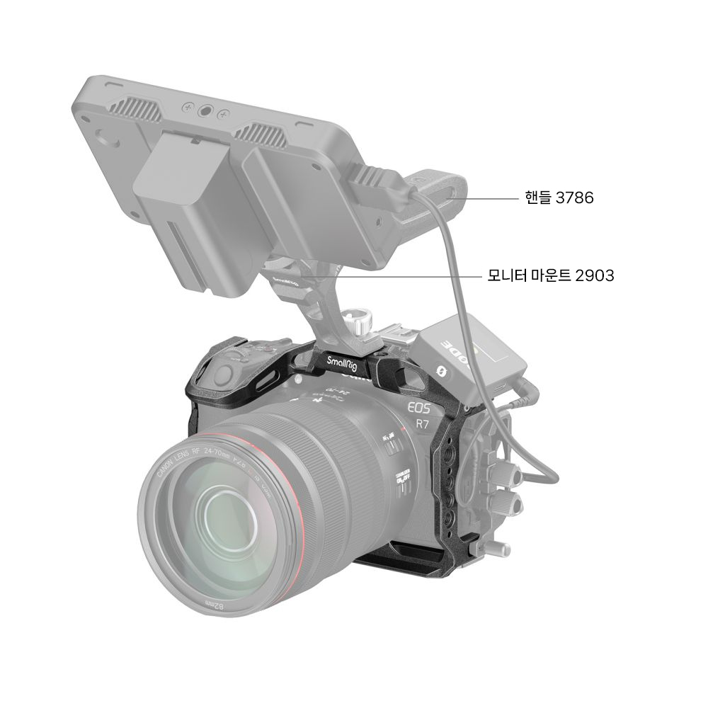 스몰리그 4003B 블랙맘바 캐논 EOS R7 케이지 - 상세 이미지 3