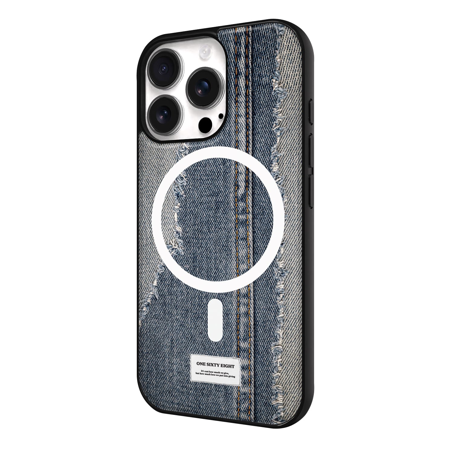 아이폰16 프로 케이스 맥세이프 자석 하드 스웨이드 스트릿 진 - 상세 이미지 3