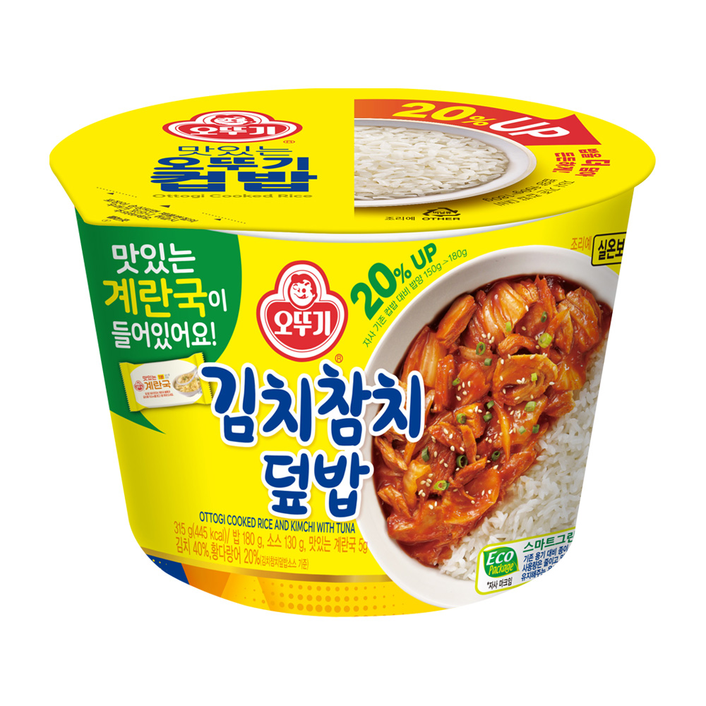 오뚜기 컵밥 김치참치덮밥+즉석 계란국 315g - 상품 이미지