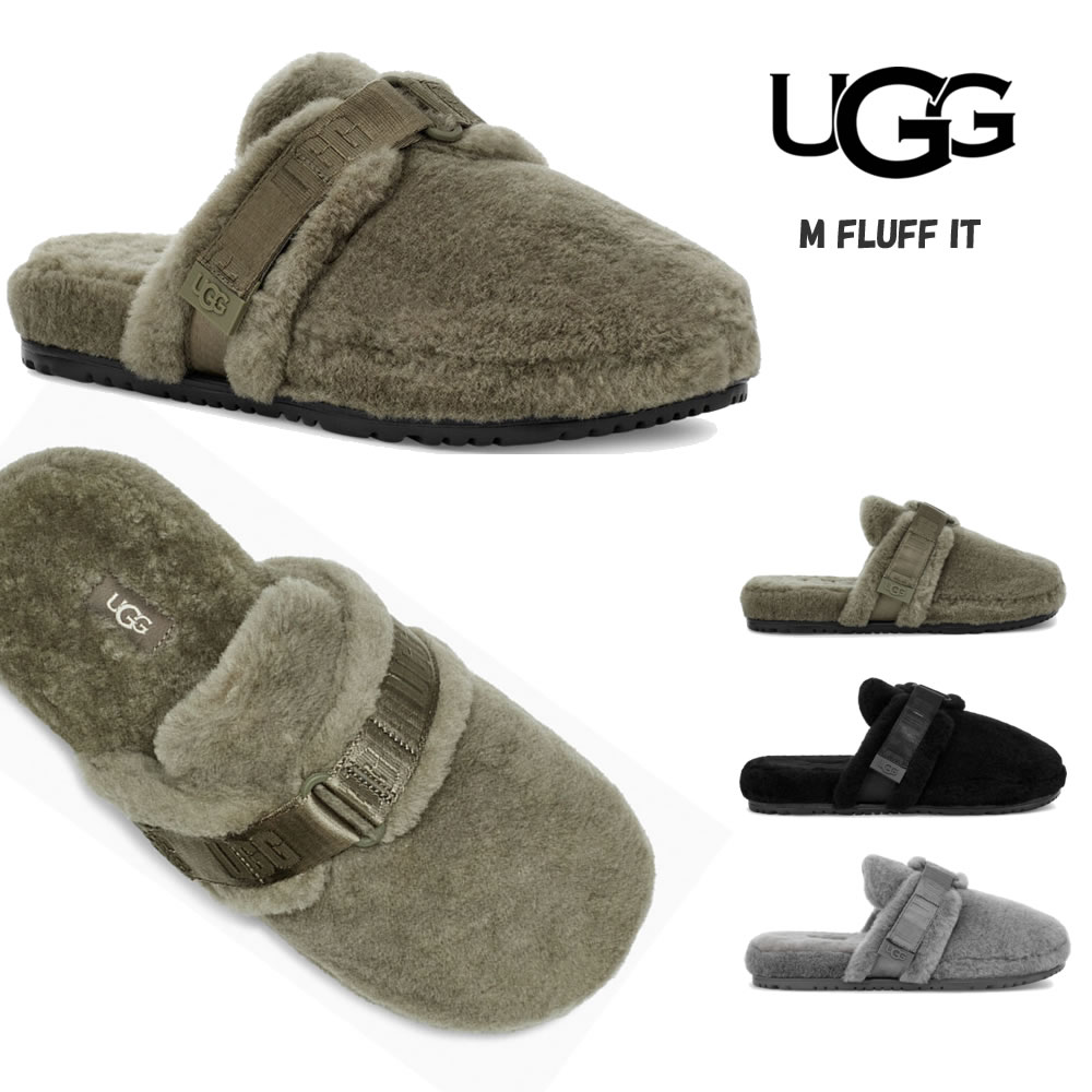 어그 UGG 맨스 플러프 잇 양털 남성 퍼 슬리퍼 1118150 3컬러 - 상품 이미지